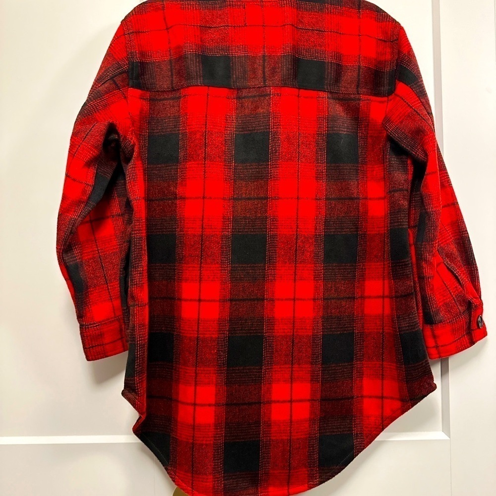 Old Navy Hunter plaid Red & Black Shacket MP - Picture 4 of 8